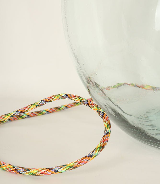 Branscombe 62cm Recycled Glass Natural Multi Flex Lamp Base - Just Fabrics