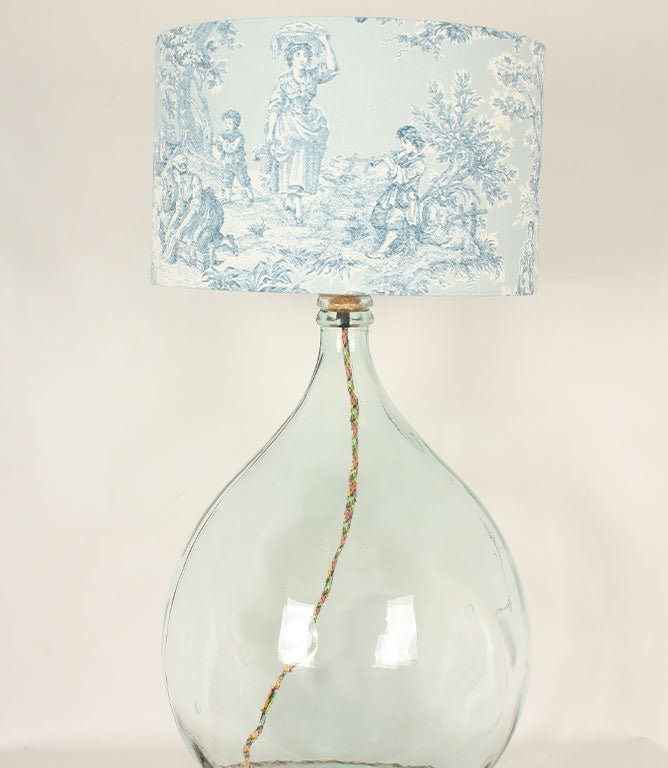 Branscombe 62cm Recycled Glass Natural Multi Flex Lamp Base - Just Fabrics