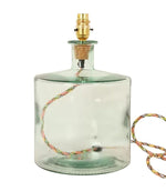 Brixham 32cm Recycled Glass Natural Lamp Base - Just Fabrics