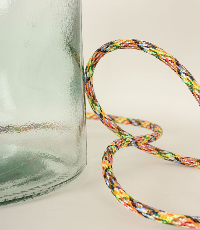 Brixham 32cm Recycled Glass Natural Lamp Base - Just Fabrics