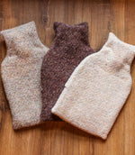 Recycled Wool Hot Water Bottle - Almond - Just Fabrics