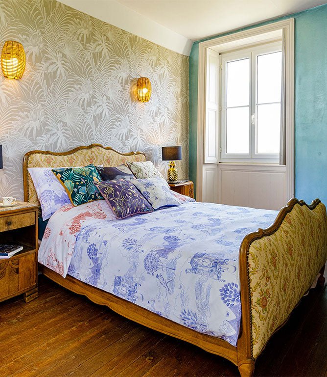 Toile Du Chateau Reversible Bedding Set - Just Fabrics