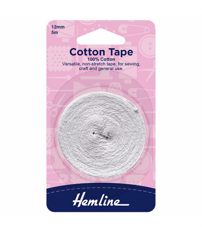 Cotton Tape 12mm - Just Fabrics