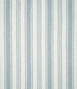 Full pattern view of Aldsworth Stripe Haze fabric featuring evenly spaced blue-grey and white vertical stripes with fine parallel detailing.