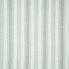Full pattern view of Aldsworth Stripe Mint fabric featuring alternating wide and narrow mint green and white vertical stripes with a textured woven finish.