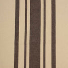 Wide brown and natural striped fabric with a classic woven texture, suitable for curtains, upholstery and soft furnishings.