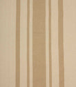 Neutral striped linen-look fabric featuring alternating wide and narrow beige stripes on an ivory background.