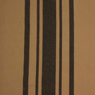 Wide black and camel striped fabric with a textured woven finish, suitable for curtains, upholstery and soft furnishings.