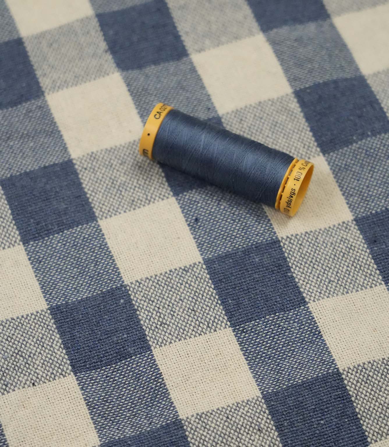 Aldsworth Check Fabric / Denim