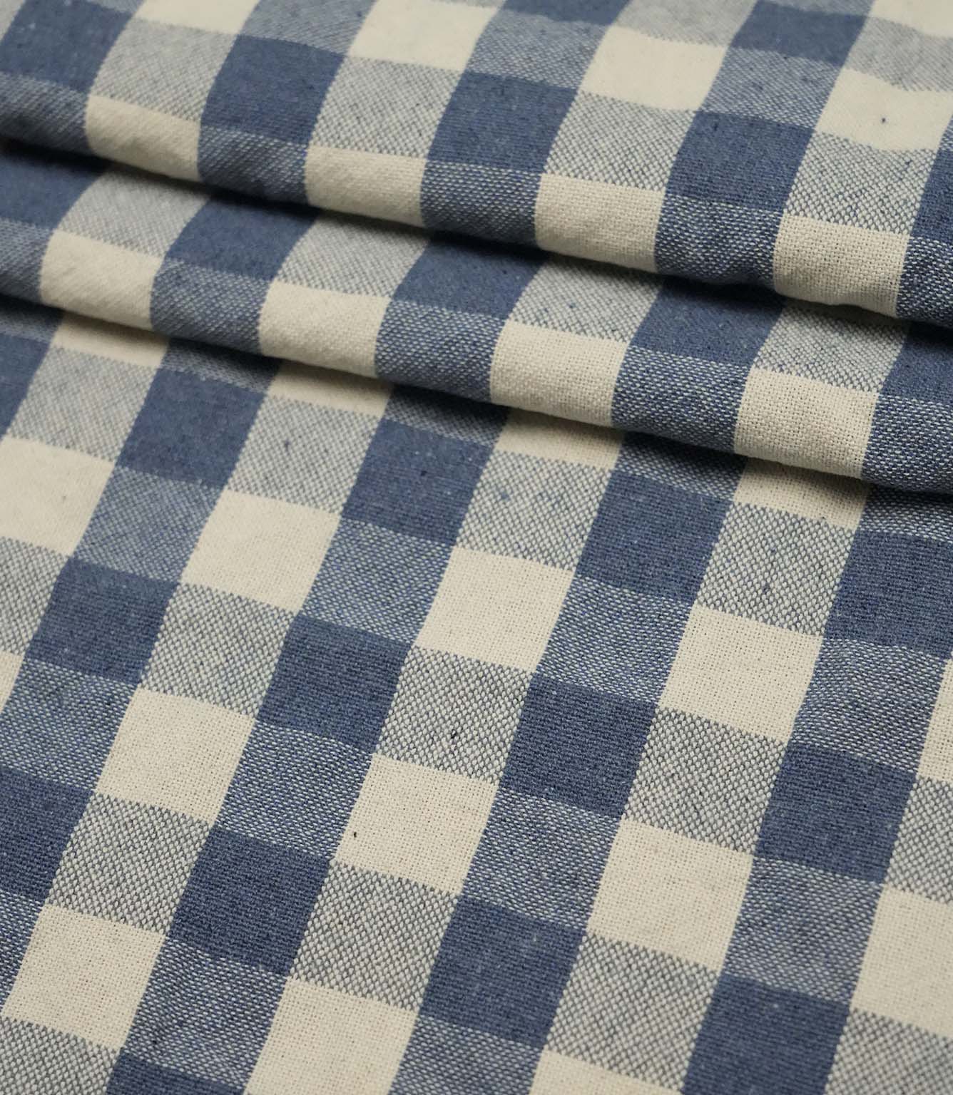 Aldsworth Check Fabric / Denim