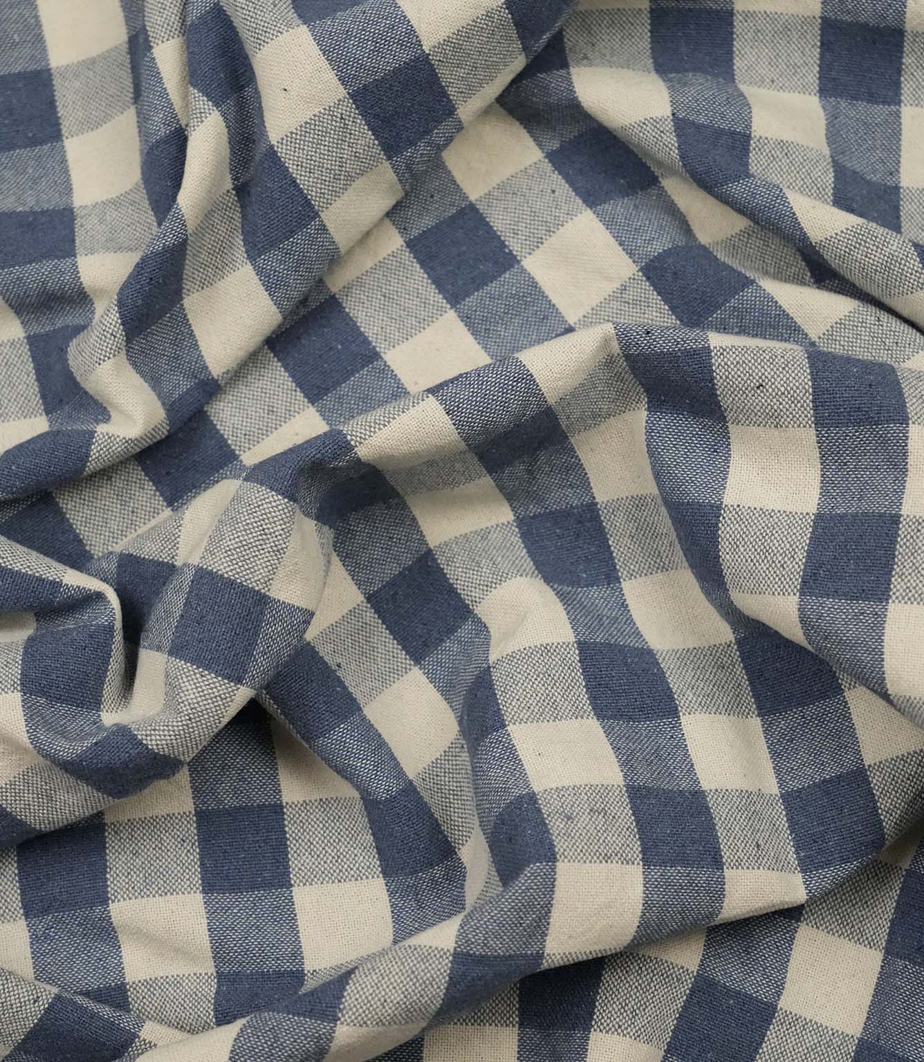 Aldsworth Check Fabric / Denim