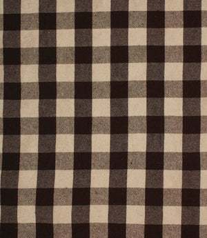 Aldsworth Check Fabric / Coffee