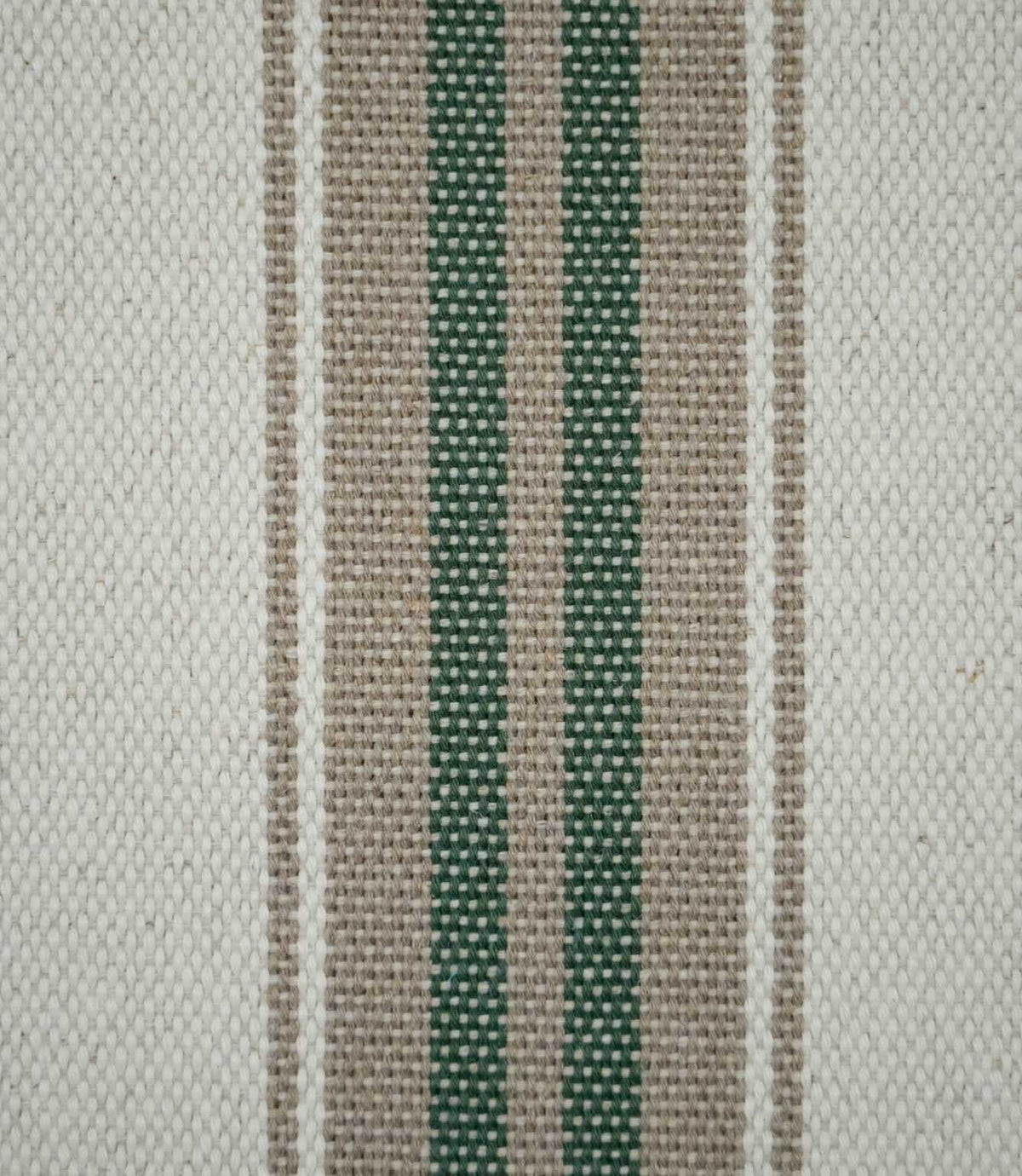Alma Stripe Fabric / Green