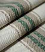 Alma Stripe Fabric / Green