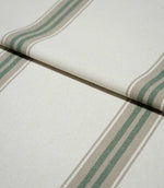 Alma Stripe Fabric / Green