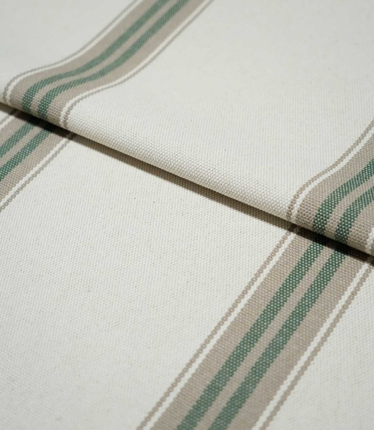 Alma Stripe Fabric / Green