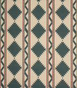 Arden Geo Fabric / Azure | Just Fabrics