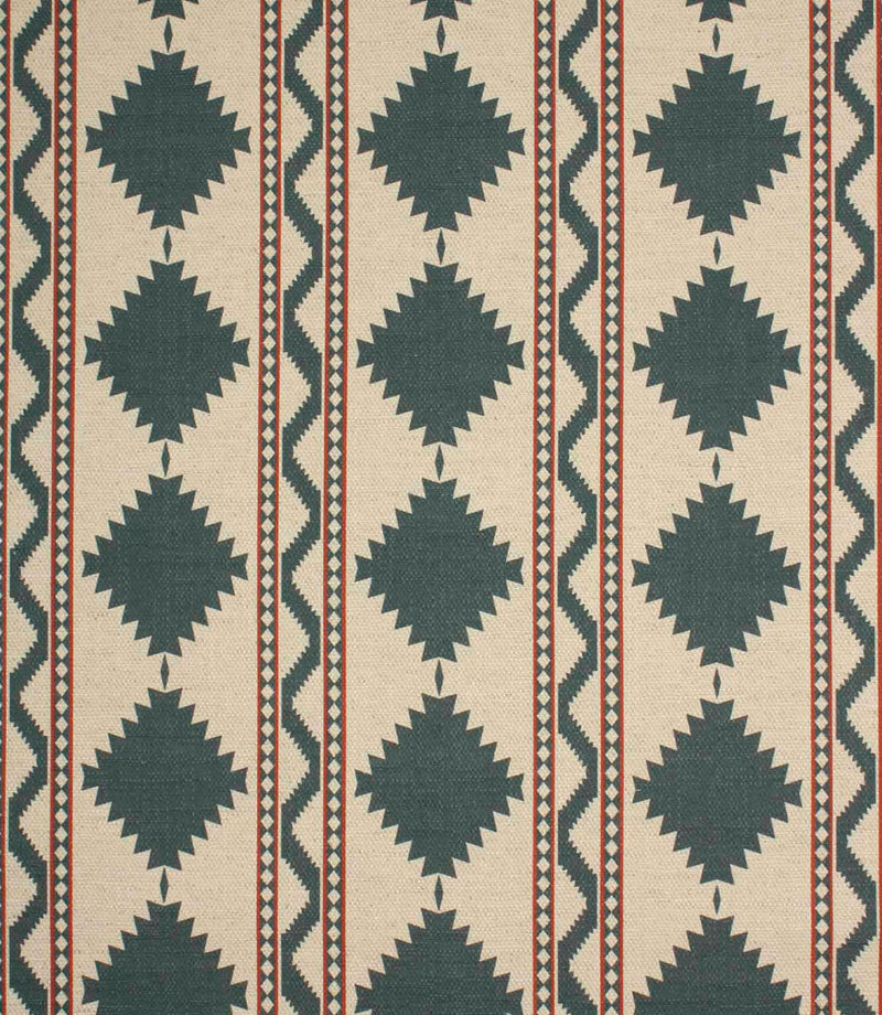 Arden Geo Fabric / Azure | Just Fabrics