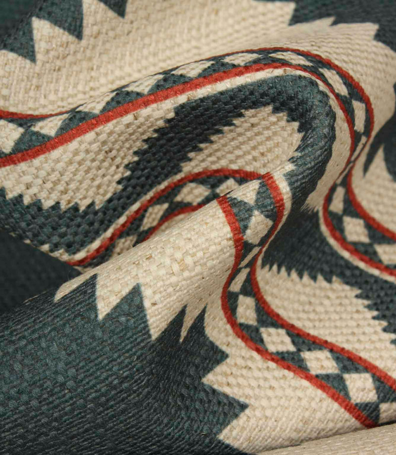 Arden Geo Fabric / Azure | Just Fabrics