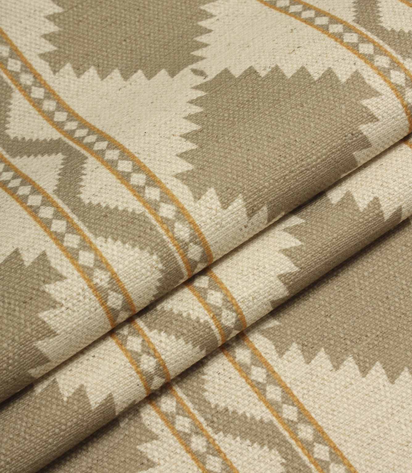 Arden Geo Fabric / Mushroom | Just Fabrics