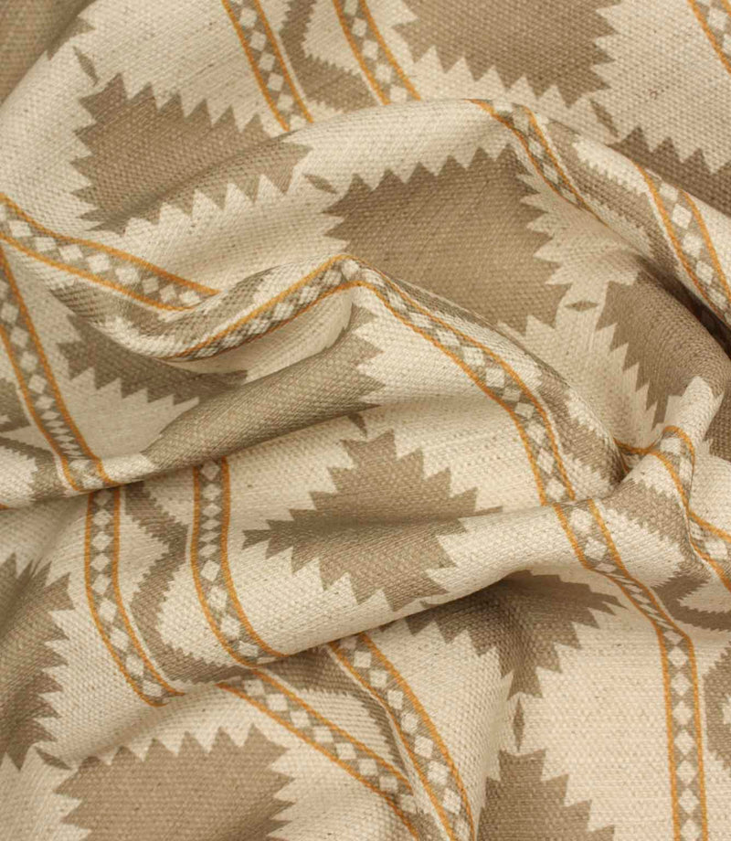 Arden Geo Fabric / Mushroom | Just Fabrics