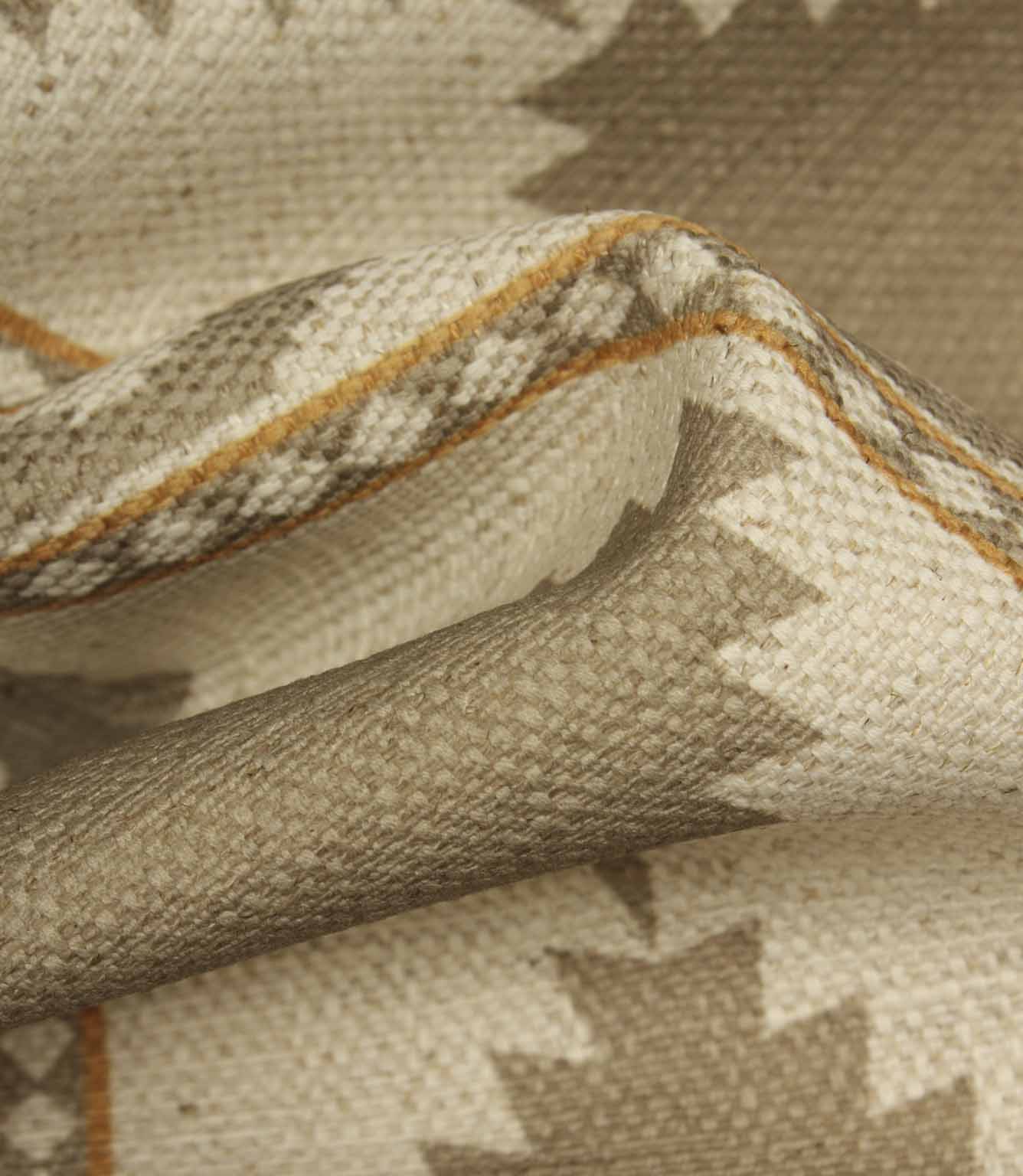 Arden Geo Fabric / Mushroom | Just Fabrics