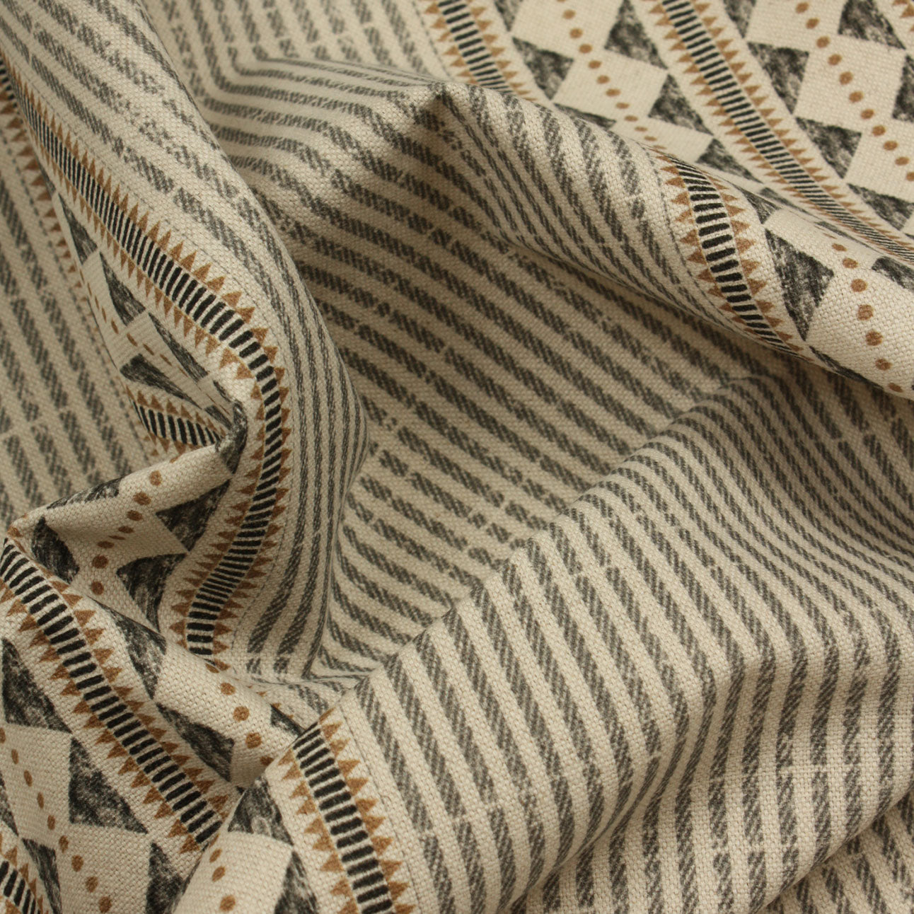 Arlo Stripe Fabric / Charcoal