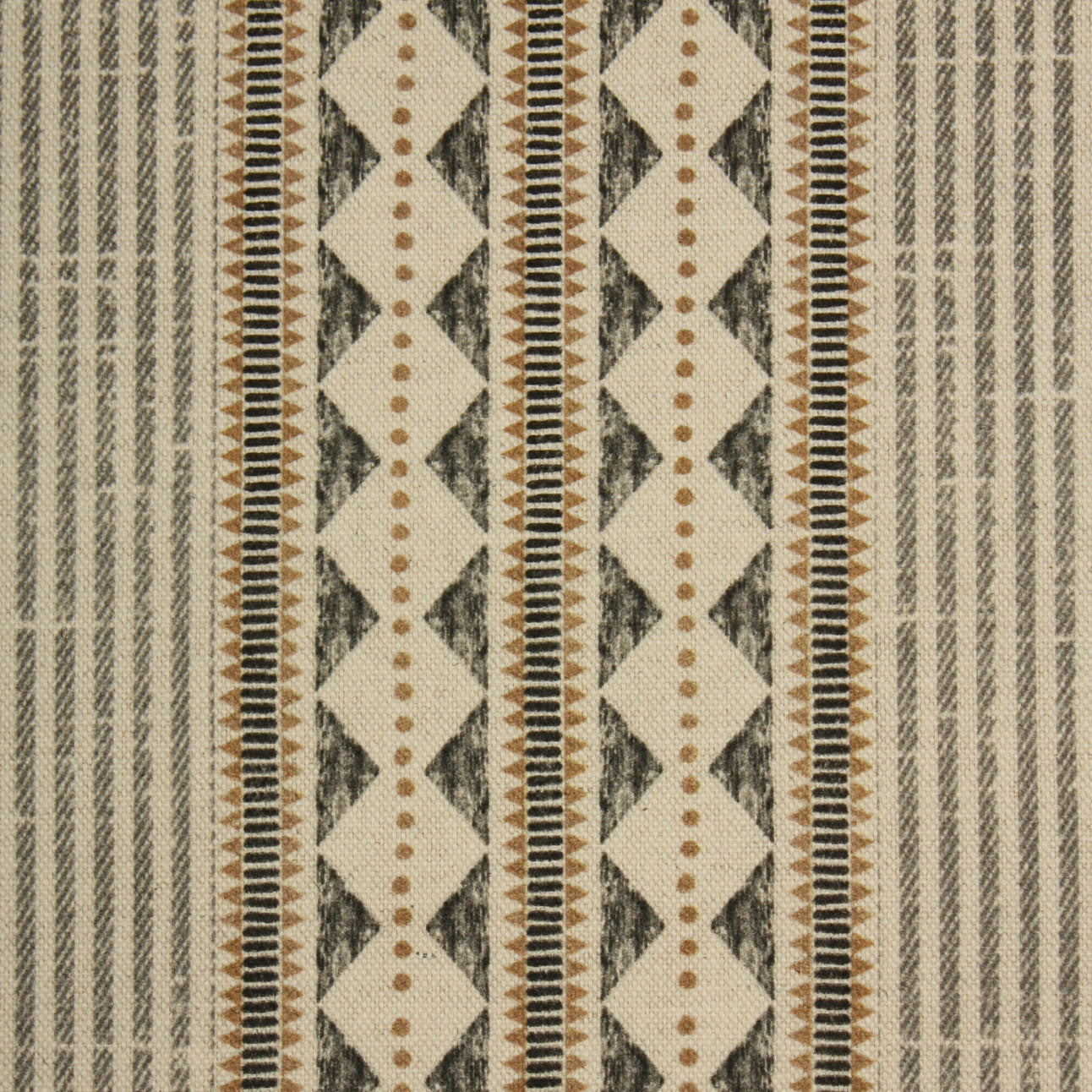 Arlo Stripe Fabric / Charcoal