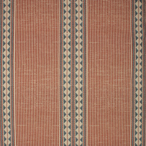 Arlo Stripe Fabric / Rouge