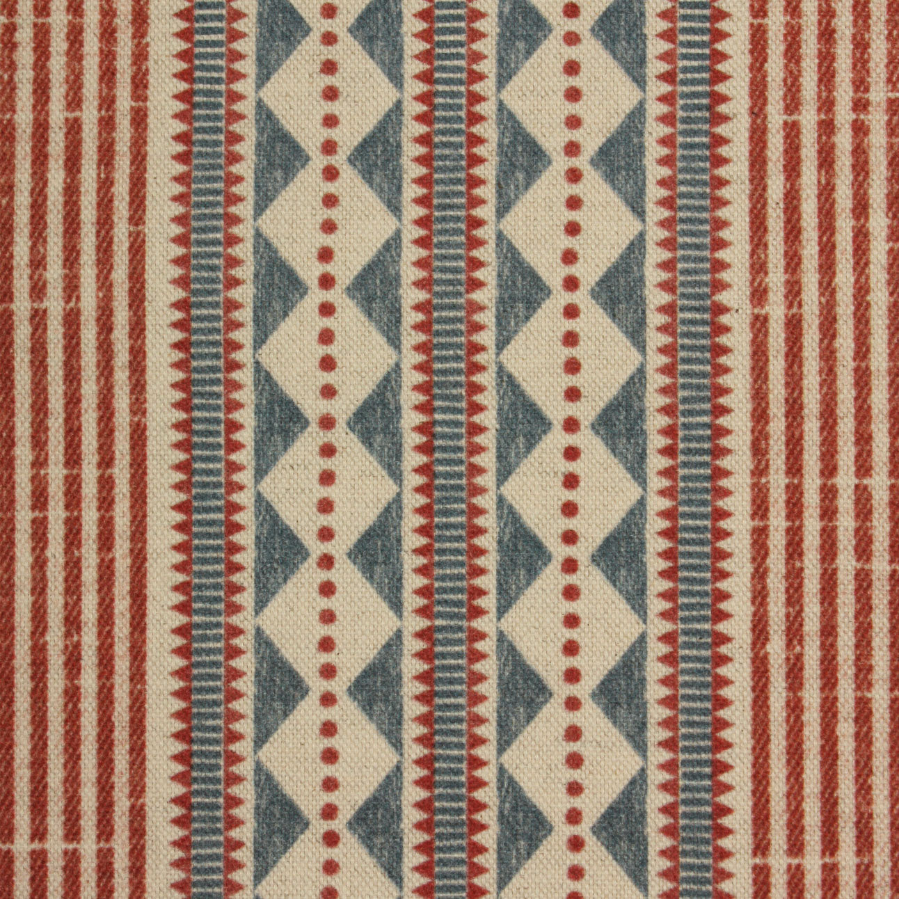 Arlo Stripe Fabric / Rouge