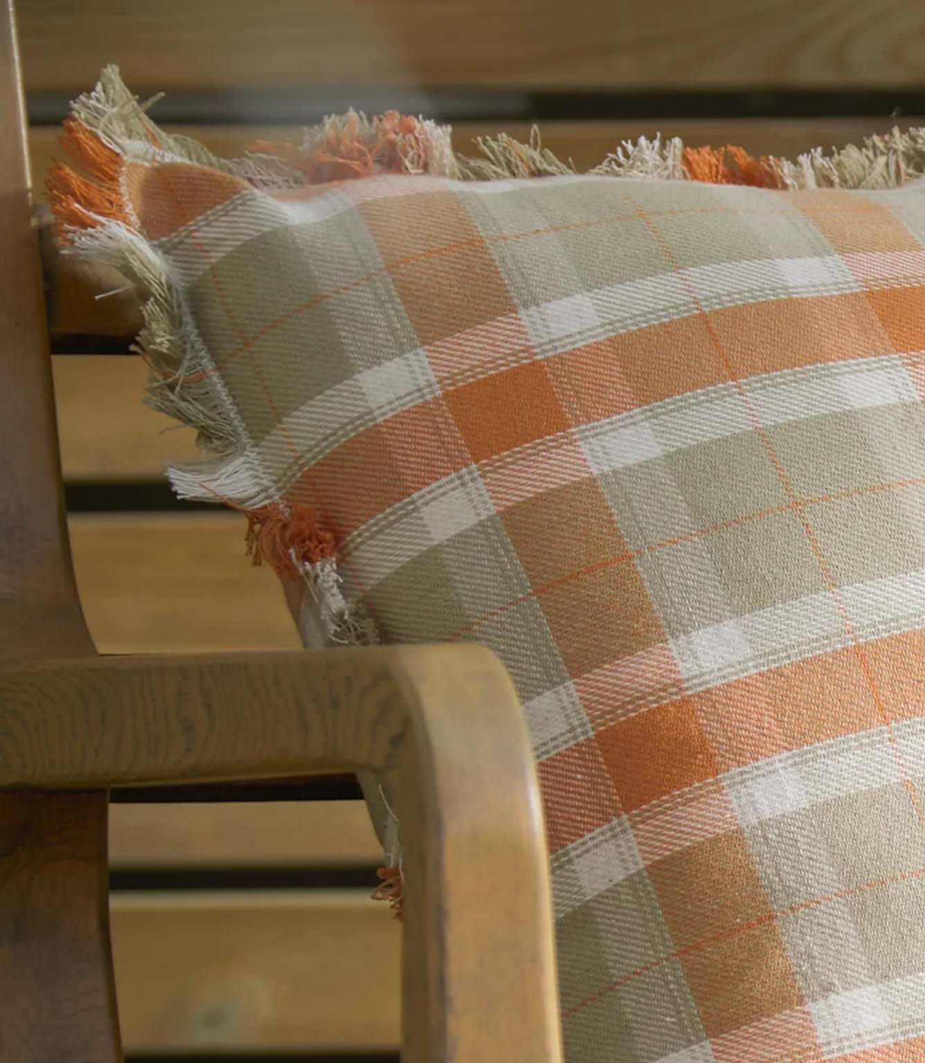 Arrochar Tartan Russet Outdoor Cushion