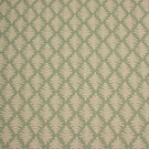 Ashleaf Dill fabric with a repeating cream leaf motif on a soft sage green background.