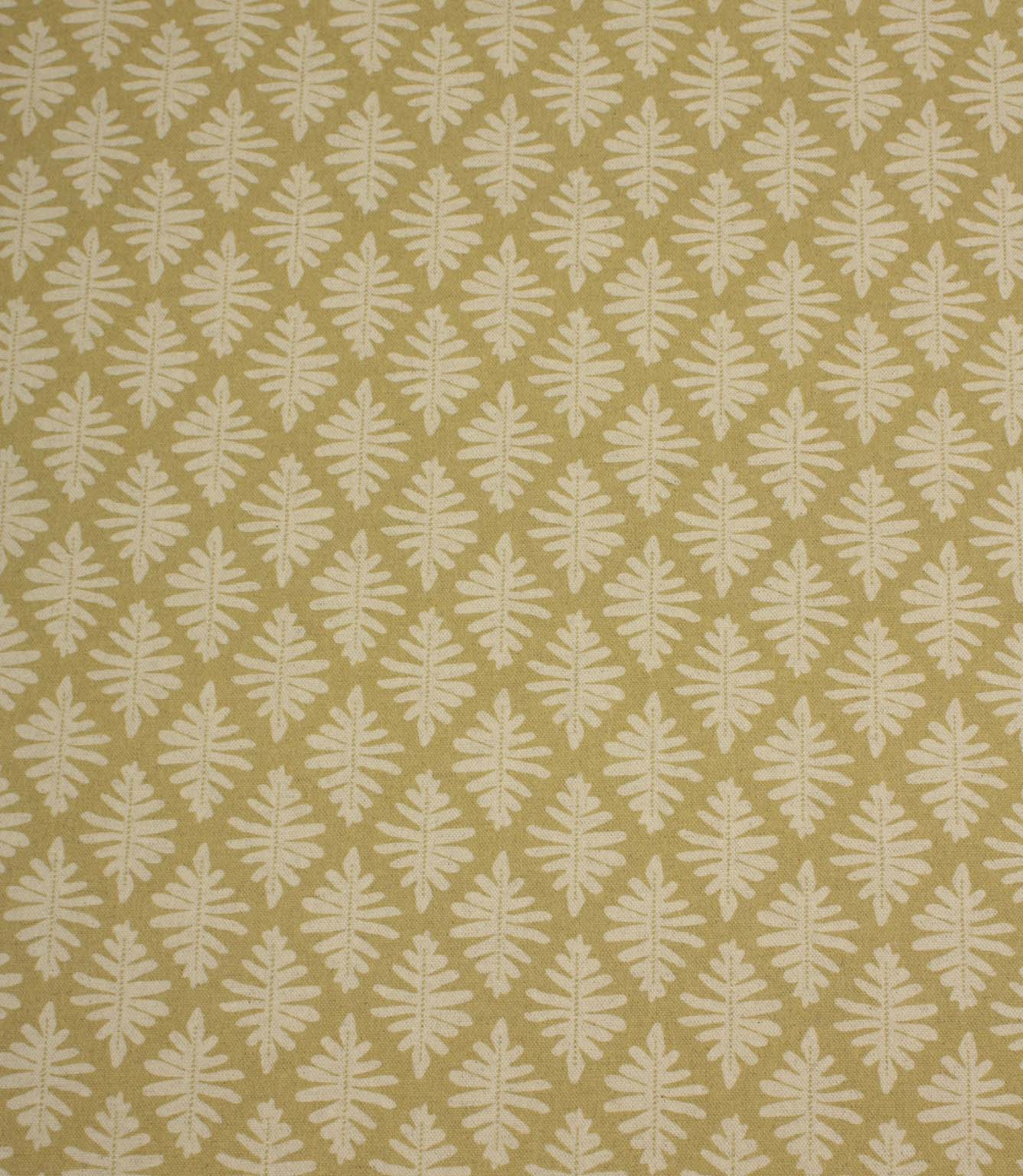 Ashleaf Pesto woven fabric featuring a small-scale foliage pattern across the full fabric width.