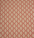 Ashleaf Raspberry woven fabric featuring a small-scale leaf pattern in natural cream on a warm raspberry pink background.