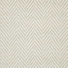 Bampton Argent herringbone fabric close-up, showing a soft grey-beige and off-white woven chevron pattern with clearly visible yarn texture.