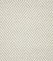 Bampton Argent herringbone fabric close-up, showing a soft grey-beige and off-white woven chevron pattern with clearly visible yarn texture.