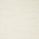 Bampton Jasmine herringbone fabric close-up, showing the soft cream woven surface with subtle natural flecks and a tonal chevron texture.