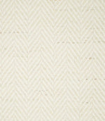 Bampton Jasmine herringbone fabric close-up, showing the soft cream woven surface with subtle natural flecks and a tonal chevron texture.