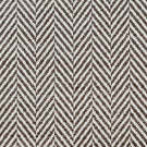 Close-up of Bampton Bison upholstery fabric highlighting the textured woven herringbone design and premium finish in brown and ivory.
