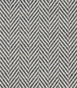Close-up of Bampton Ink woven herringbone upholstery fabric featuring a classic chevron pattern in deep ink blue and ivory with a textured finish.