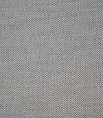 Bampton Ink woven herringbone upholstery fabric with a timeless chevron design in ink blue and ivory, ideal for curtains, blinds, cushions and upholstery.