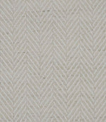 Close-up of Bampton Jasmine woven herringbone upholstery fabric showing the detailed textured weave.