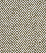 Close-up of Bampton Matcha woven herringbone fabric showcasing the detailed textured chevron weave.