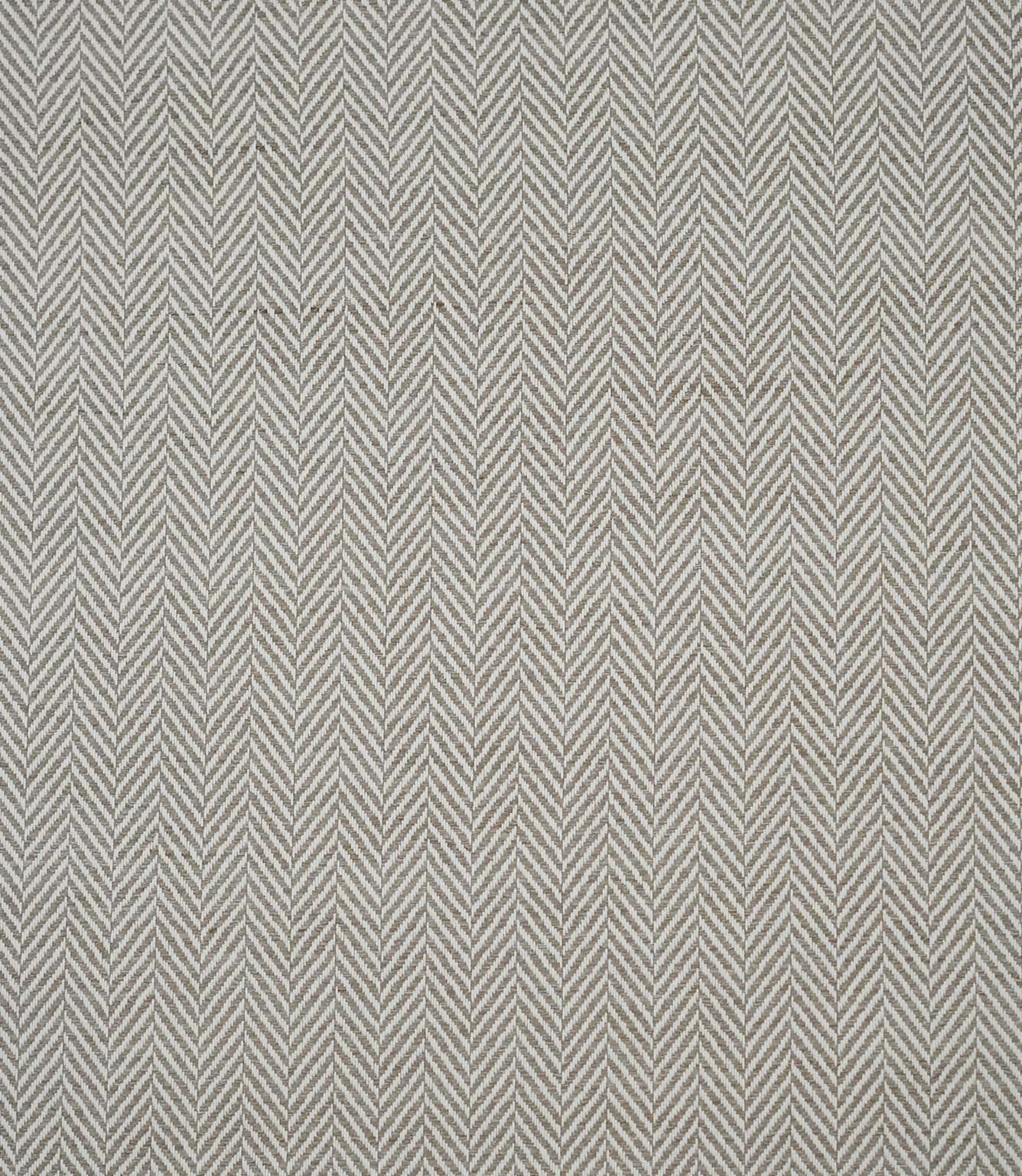 Bampton Taupe woven herringbone upholstery fabric with a timeless chevron pattern in warm taupe and ivory, ideal for curtains, blinds, cushions and upholstery.