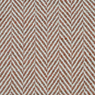 Bampton Terracotta woven herringbone upholstery fabric featuring a textured chevron pattern in warm terracotta and ivory, ideal for curtains, blinds, cushions and upholstery projects.