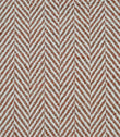 Bampton Terracotta woven herringbone upholstery fabric featuring a textured chevron pattern in warm terracotta and ivory, ideal for curtains, blinds, cushions and upholstery projects.