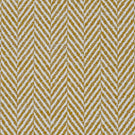 Close-up of Bampton Turmeric woven herringbone fabric showcasing the textured chevron weave in warm turmeric yellow and ivory.