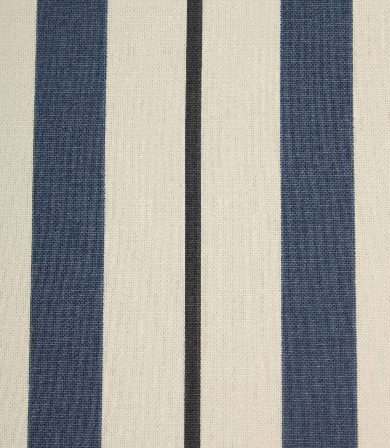 Bayford Stripe Fabric / Navy