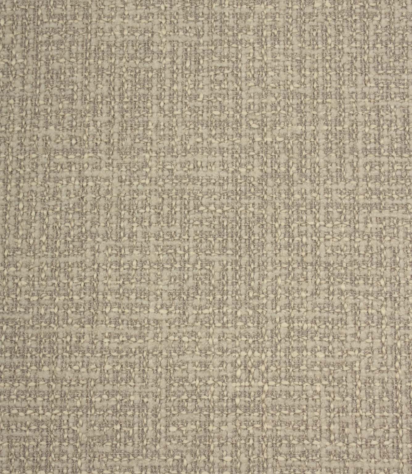 Bellmere Stone upholstery fire retardant fabric featuring a textured boucle weave with a soft velour-like feel in a warm neutral stone shade.