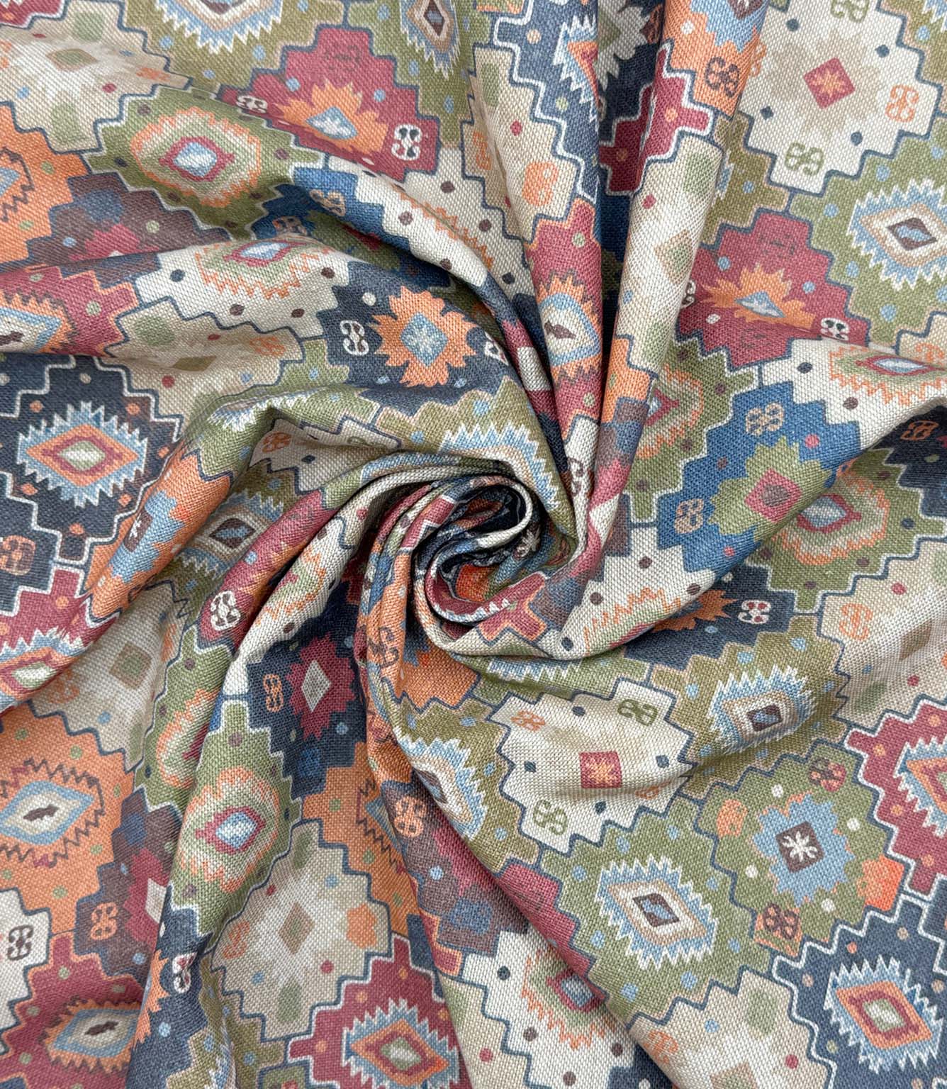 Boho Tile Fabric / Multi